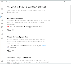 Configure Windows Anti-Virus Settings Step #2