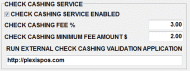 Plexis POS Check Cashing Setup, click for larger image.